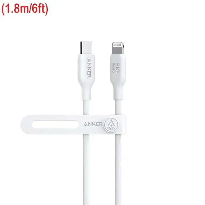 Anker 542 USB-C To Lightning Cable (Bio-Based 6ft) - White-0