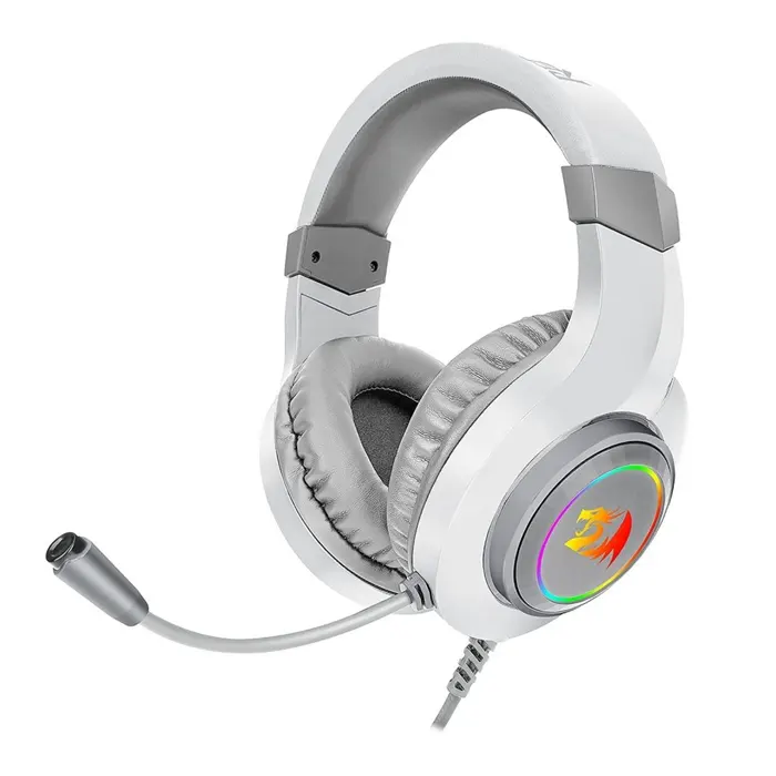 Redragon H260W HYLAS RGB Wired Gaming Headset - White-0
