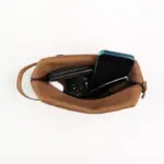 Kavy Leather Pouch Bag (Brown)-95032