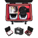 Devaso Hard Shell Travel Waterproof Case for Playstation 5 Console, Controllers, Games and Accessories - Black-0