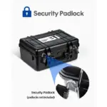 Devaso Hard Shell Travel Waterproof Case for Playstation 5 Console, Controllers, Games and Accessories - Black-95202