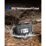 Devaso Hard Shell Travel Waterproof Case for Playstation 5 Console, Controllers, Games and Accessories - Black-95203