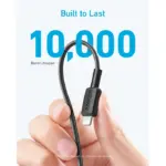 Anker 322 Usb-c To Lightning Cable Braided (0.9m/3ft) -Black-95458