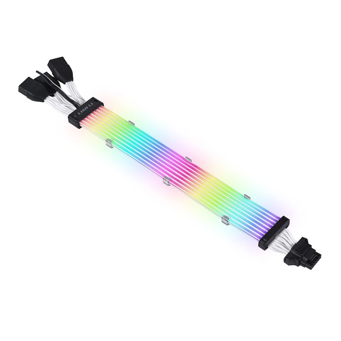 LIAN LI STRIMER PLUS V2 12+4 to 3x8-Pin, 8 Light Guides Addressable RGB Extension Cable-0