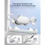 Blupebble Elite Charging Station for Meta Quest 2 - White-98182