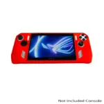 Asus Rog Ally Full-body Silicon Protector Case With Stand - Red-0