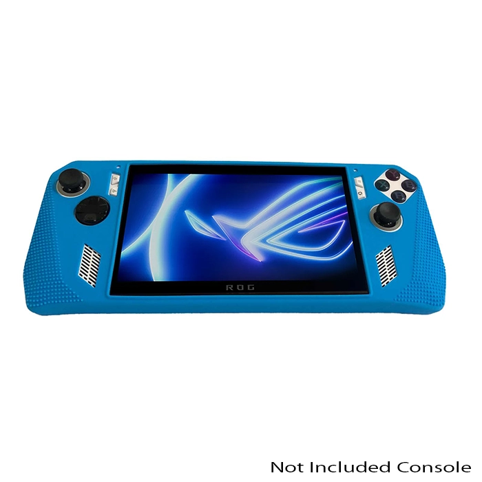 Asus Rog Ally Full-body Silicon Protector Case With Stand - Blue-0