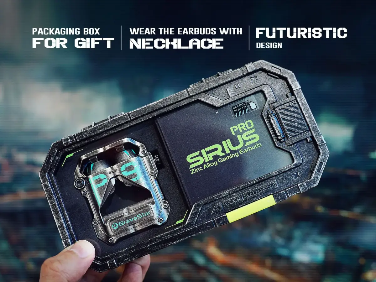 Gravastar Sirius Pro P9 TWS Earbuds - War Damage Gray-100115