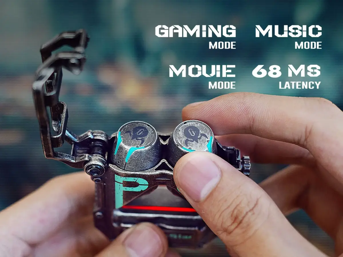 Gravastar Sirius Pro P9 TWS Earbuds - War Damage Gray-100116