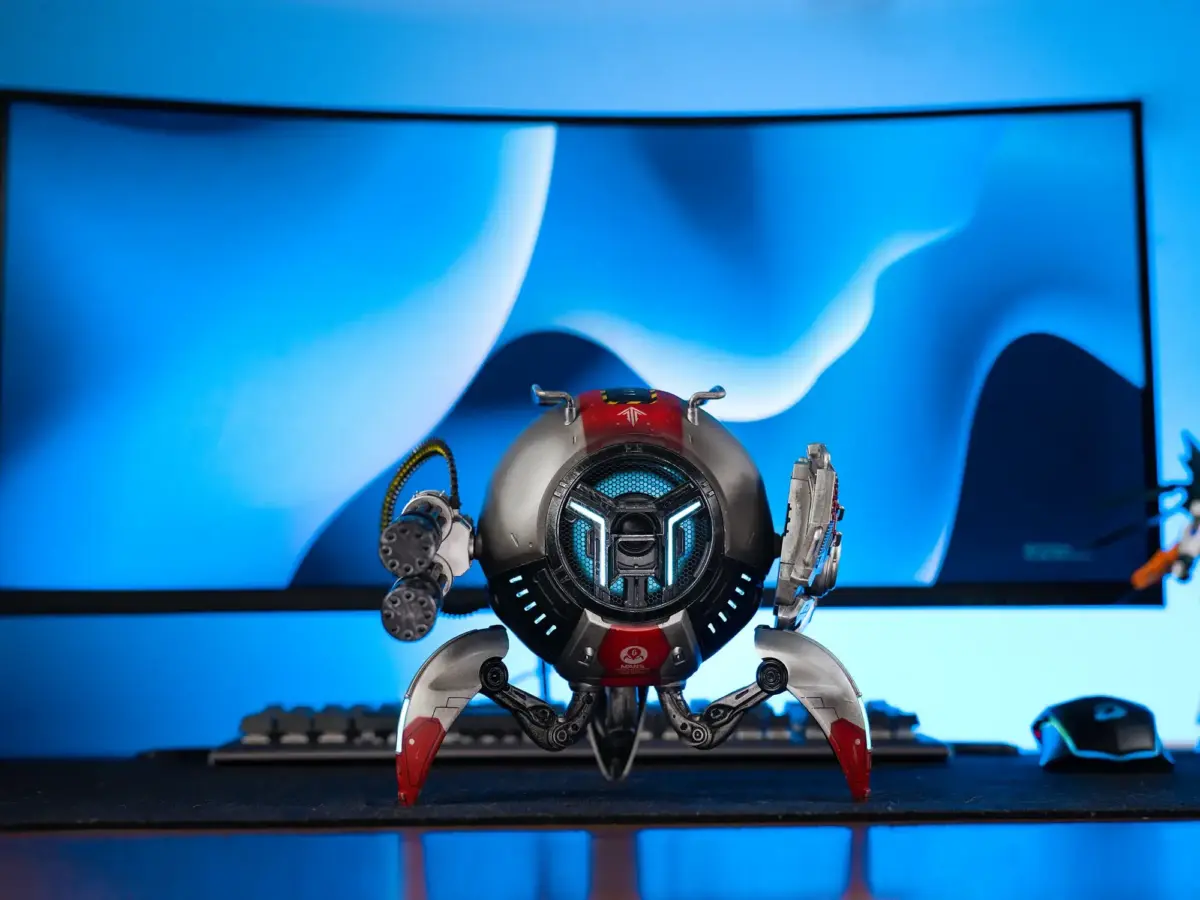 GravaStar Mars Pro Bluetooth 5.0 Speaker with Bass Boost and Stereo Sound - Special Edition Shark 14 Metallic Gray-100182