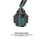 Eltoro Car Cup Holder Phone Mount with MagSafe Phone Holder - Black-100962