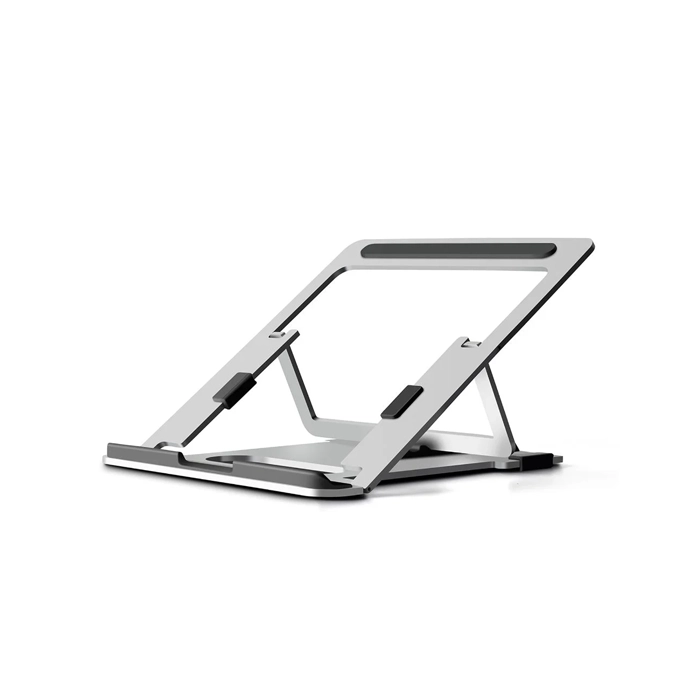 Aluminium Stand For 11 -15.6 Inch Laptop And Tablets With Carrying Pouch - Silver-0