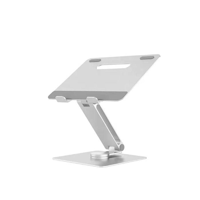 Swivel Rotatable 360 Rotating Laptop Stand For 9.7 -15.6 Inch Laptop And Tablets - Silver-0