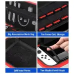 Nintendo: Portable Case Storage Bag Hardshell Pouch For Lite Console - Blue/red-103979