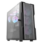 Darkflash Dk431 Metal Full Mesh Atx Gaming Pc Case - Black (With 4*ARGB Fans)-0