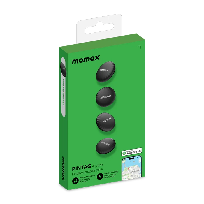 Momax Pintag Find My Tracker (4pack) - Black-0