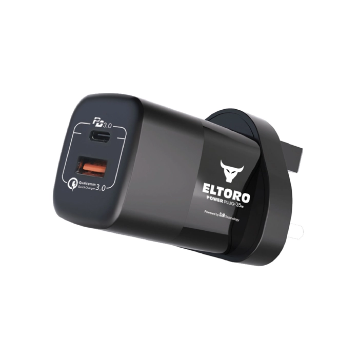 Eltoro Power Plug+ 35w Pd3.0 Qc3.0 -black-0