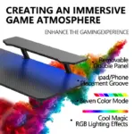 Gamvity Gaming Corner Modern L Shaped Computer Desk (140/130x60x73)cm - Black Tr-l-107037