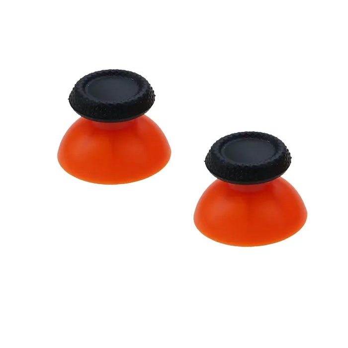 Ps5 Analog Cover 3d Thumb Sticks Cap For Sony Ps5(2pack) - Black/orange-0