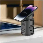 Powerology Magsafe Power Hub Pd 65w 2x Universal Sockets 2200w - Black-106822