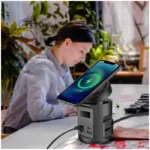 Powerology Magsafe Power Hub Pd 65w 2x Universal Sockets 2200w - Black-106823