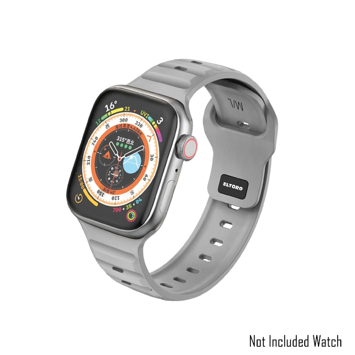 Eltoro Sport Rubber Band For Apple Watch 44/45/49mm - Clay-0