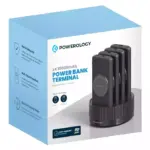 Powerology 4 In 1 Powerbank Terminal 10000 Mah, Built-in Cable - Magsafe - Black-111251