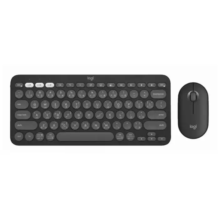 Logitech Keyboard & Mouse Pebble 2 Combo - Tonal Graphite (English/arabic)-0