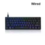 Skyloong Gk61 Wired Abs Black Mechanical Gaming Keyboard - Switches Brown (English)-0