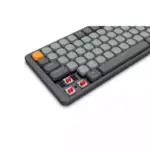 Redragon Azure 75% Low-Profile RGB Wireless Mechanical Keyboard - Grey (Dust-Proof Red Switch) (English)-112618