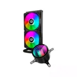 Redragon Ccw-3011 Argb Liquid Cpu Cooler, 240mm Radiator, 2x 120mm Fans With Pwm Control - Black-112668