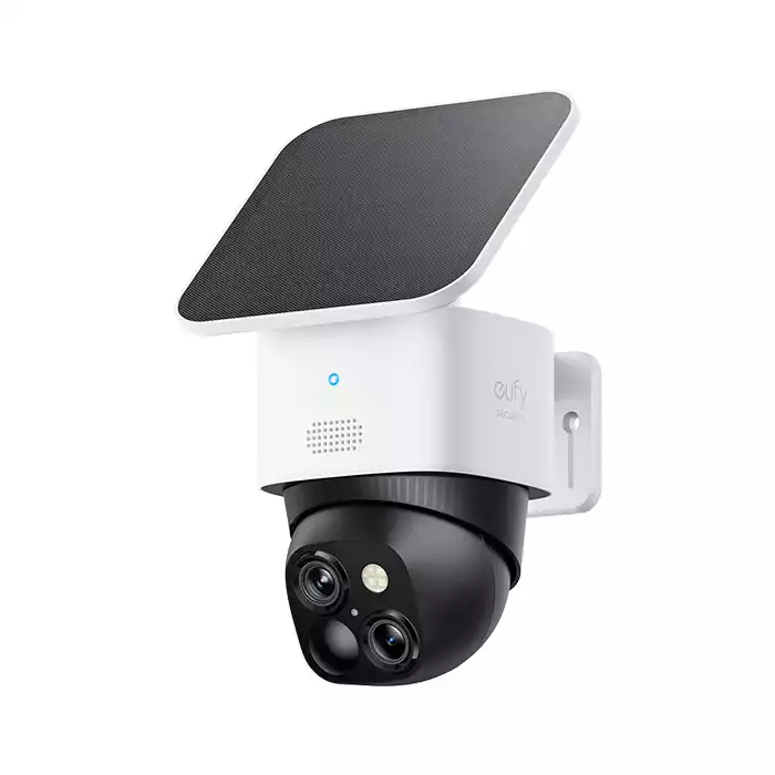 Eufy Solocam S340 Wireless Outdoor Security Camera With Dual Lens And Solar Panel-0