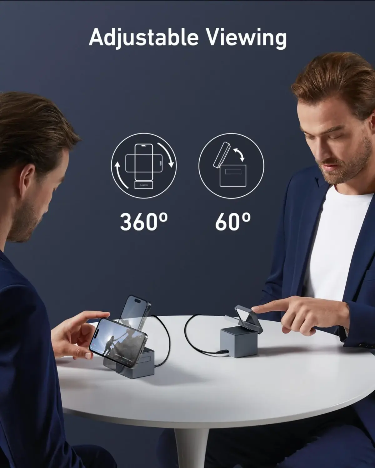 Anker 3-in-1 Cube With Magsafe - Gray-112860