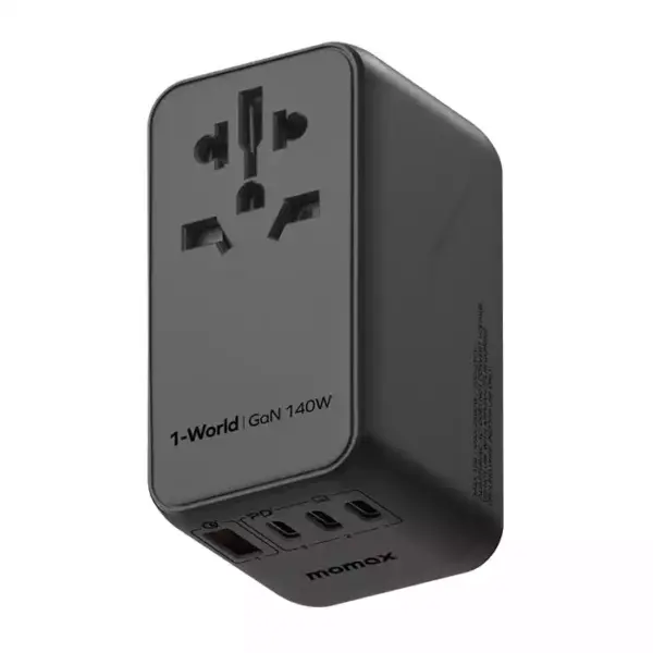 Momax 1-World 140W 4-Port + AC Travel Adaptor(with 140W USB-C cable)-0