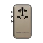 Momax 1-World 120W GaN Universal Travel Charger - Natural Titanium Chroma-113422