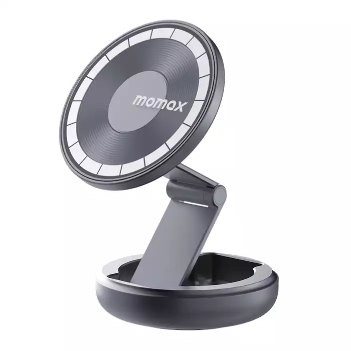Momax Pac Mount Multi-use Magnetic Mount - Space Grey-0