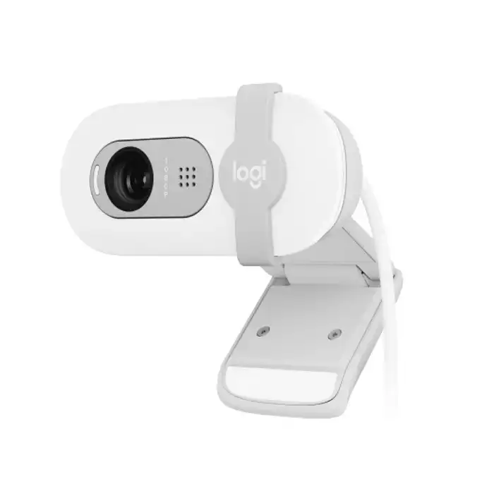 Logitech Brio 100 Full Hd 1080p Webcam With Integrated Privacy Shutter - White-0