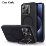 Esr Iphone 15 Pro Cloud Soft Case With Stash Stand (Halolock) - Black-0