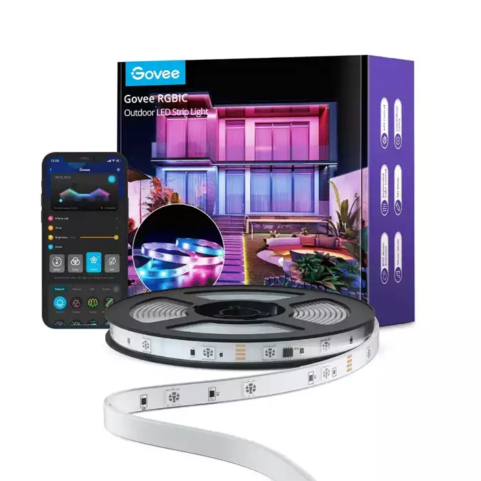 Govee Wi-fi Rgbic Outdoor Strip Lights 10m-0