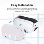 Silicone Protective Face Case For Meta Quest 3 - White-114742