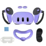 Silicone Kit For Meta Quest 3 with PP bag - Purple-0