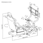 Gamvity Racing Car Seat Simulation Portable Game Driving Simulator Chair Vr 2d 3d Racing Gaming Simulator Cockpit Seat Lrs07-bs-kp01-114275