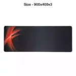 Gaming Mouse Pad - Black And Red (900x400x3)-0