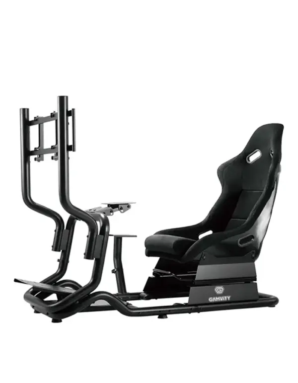 Gamvity Racing Car Seat Simulation Portable Game Driving Simulator Chair Vr 2d 3d Racing Gaming Simulator Cockpit Seat Lrs07-bs-kp01-0