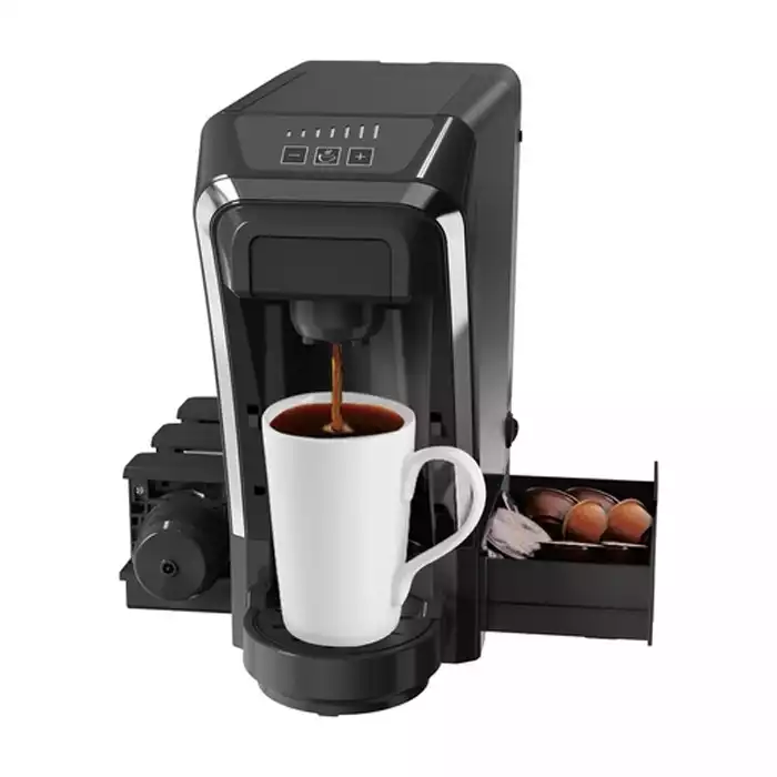 Lepresso Multifunctional Capsule Coffee Machine Cupsule Storage - Black-0