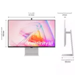 Samsung Viewfinity S9 Series 27-inch 5k Hi-res 5ms 60hz Flat Monitor - Light Gray-115773