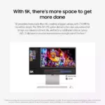 Samsung Viewfinity S9 Series 27-inch 5k Hi-res 5ms 60hz Flat Monitor - Light Gray-115774