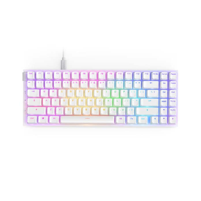 Nzxt Function 2 Mini Tkl - Rgb Hot-swap Wired Optical Gaming Keyboard - White (English)-0