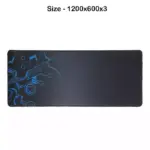 Gaming Mouse Pad - Black/Blue (1200x600x3)-0