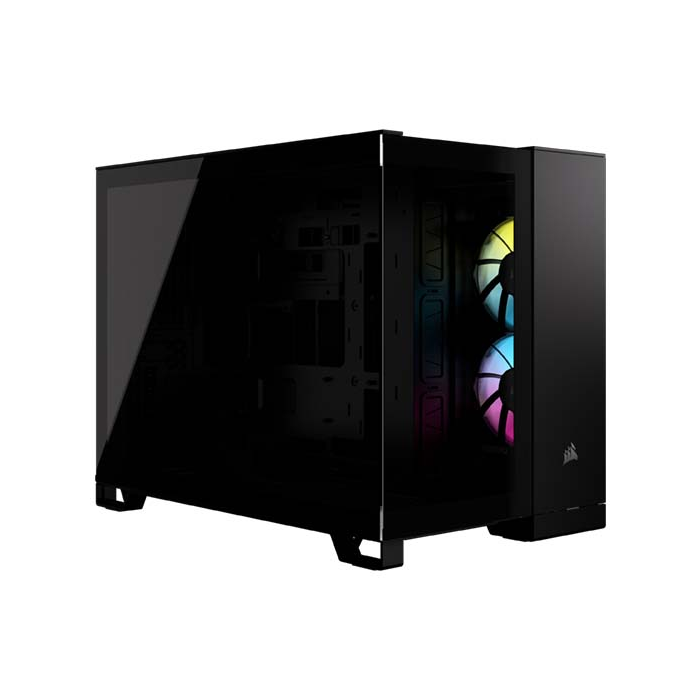 Corsair Icue Link 2500x Rgb Micro Atx Dual Chamber Pc Case - Black CC-9011267-WW-0